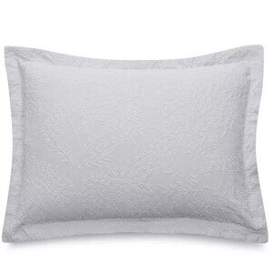Martha Stewart Collection Floral Matelasse 100% Cotton KING Sham White